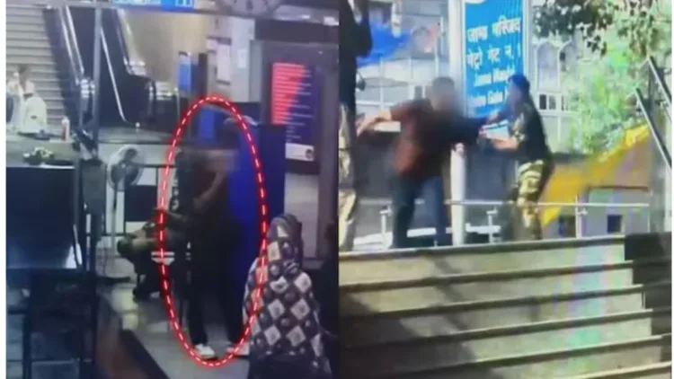 CISF personnel nabs fleeing passenger Mohd. Shuaib at Jama Masjid Metro Station