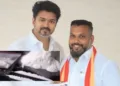 CM C Joseph Vijay , suspendd TVK functionary Bhoobalan (File Photo)