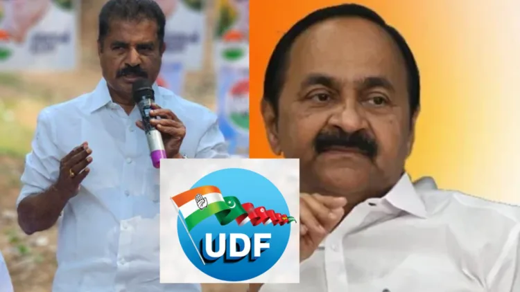 Adoor Prakash (Left) VD Satheeshan (Right)