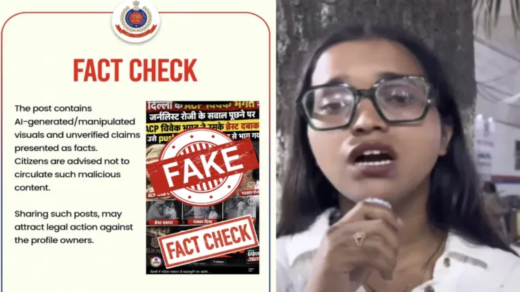 Delhi Police flags viral CCTV footage as AI-generated amid allegations against ACP Vivek Bhagat at Jantar Mantar.