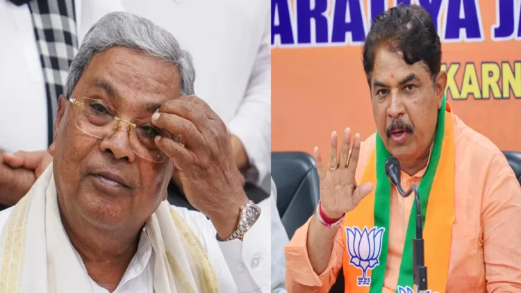 Former Chief Minister Siddaramaiah (Left), Karnataka Assembly Opposition Leader R. Ashoka (Right)