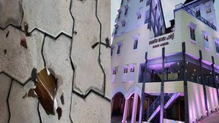 The BJP’s Keralam headquarters was attacked with stones and bottles, while P K Krishnadas’ vehicle was also attacked earlier