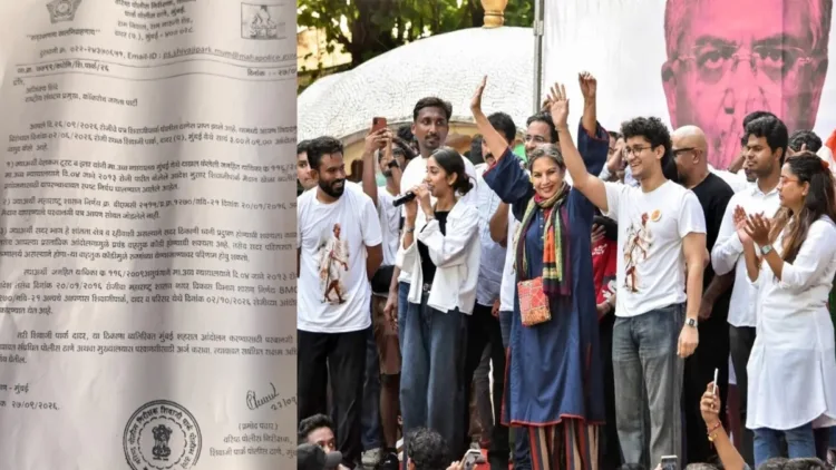 Advocate Siddhi filed a complaint against CJP members over their participation in a Shivaji Park protest despite denial of permission