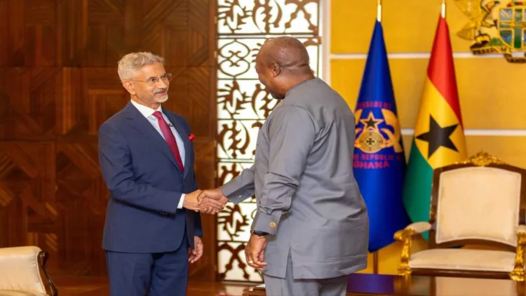 India's External Affairs Minister Jaishankar meets Ghana President John Dramani Mahama