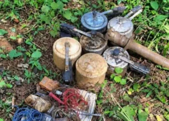 Security forces make recovery of IEDs in the Bhatbeda area of Chhattisgarh’s Narayanpur district