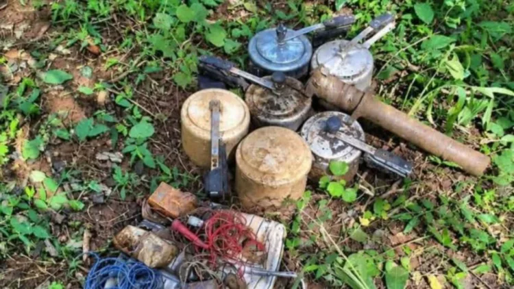 Security forces make recovery of IEDs in the Bhatbeda area of Chhattisgarh’s Narayanpur district
