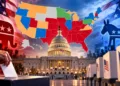 Republicans and Democrats redraw maps across 10 US states in a battle for control of Congress in the 2026 midterms.