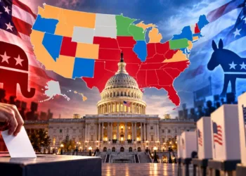 Republicans and Democrats redraw maps across 10 US states in a battle for control of Congress in the 2026 midterms.