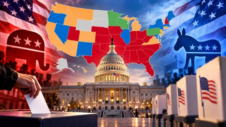 Republicans and Democrats redraw maps across 10 US states in a battle for control of Congress in the 2026 midterms.