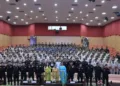 DWWA President Mahalakshmi Subramani meets women trainees at NSG Training Academy