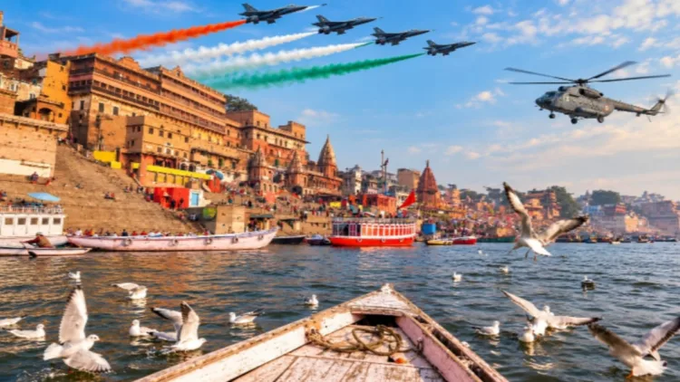 Varanasi gears up for a spectacular IAF air show over the Ganga, showcasing India’s air power and Atmanirbhar Bharat