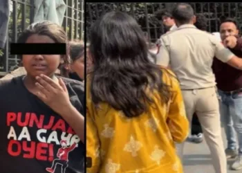 Viral video accusing RSS supporters of attacking a girl during the CJP protest is fake, as the individual in black T-shirt is as a boy