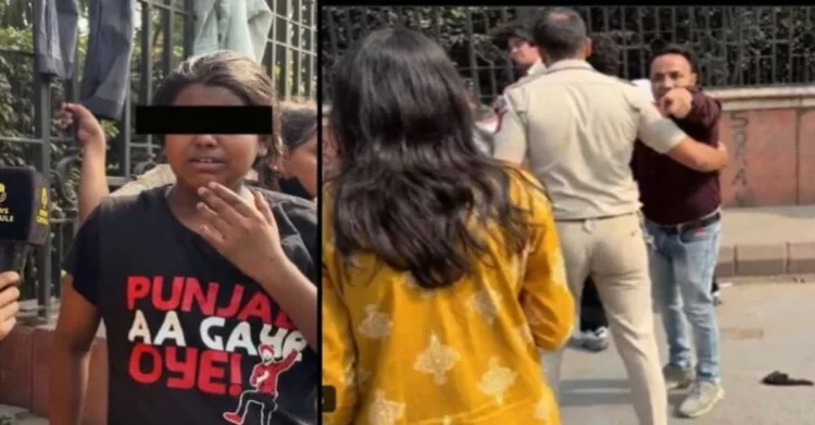 Viral video accusing RSS supporters of attacking a girl during the CJP protest is fake, as the individual in black T-shirt is as a boy