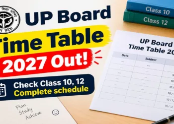 The UPMSP has released the UP Board Exam Time Table 2027 for Classes 10 and 12, with examinations scheduled from February 5 to 24