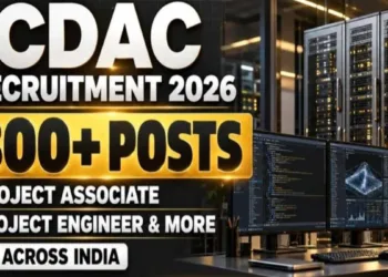 C-DAC Recruitment 2026 offers 899+ technical and non-technical vacancies across 11 locations, with online applications open until October 26, 2026