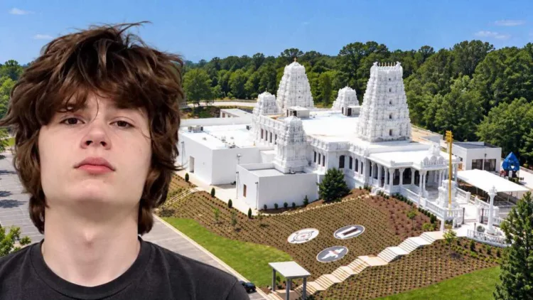 Alexandros Paporakis, 19, was arrested over a plot to target the Sri Venkateswara Swami (Balaji) Temple in Aurora, Illinois, US