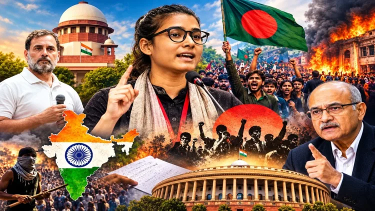 Exposing sinister ploy of Neha Bora and Prashant Bhushan as they try to copy Bangladesh model in India and work towards regime change