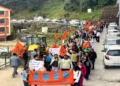 ABVP organises ‘Stop Anarchy, Embrace Democracy’ protests at Himachal Pradesh University and Varanasi campus