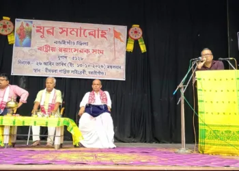 Dr Sunil Mohanty, Assam Kshetra Prachar Pramukh, addressed a Yuva Sammelan organised by the RSS in Assam’s Karbi Anglong district as part of its centenary celebrations