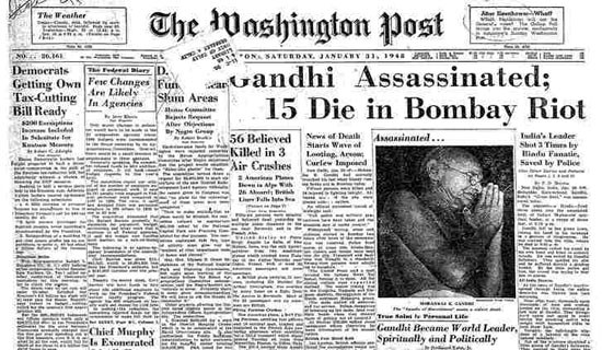 In Pics How Newspapers Reported The Death Of Mahatma Gandhi 8449